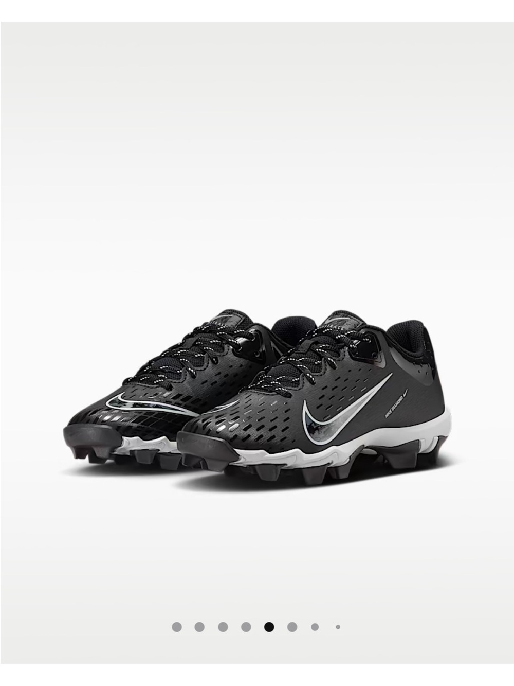 Nike W Hyperdiamond 4 Keystone GG Kids Cleats Black/Gray